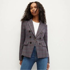 Veronica Beard Lawrence Dickey Plaid Blazer Jacket size 18 (2XL) NWT